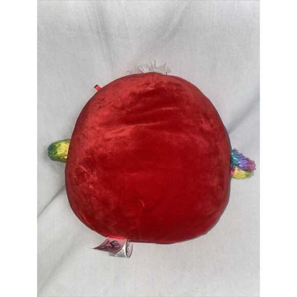 Squishmallow Paco The Red Parrot KellyToy Plush Rainbow Wings 8" - Picture 2 of 7